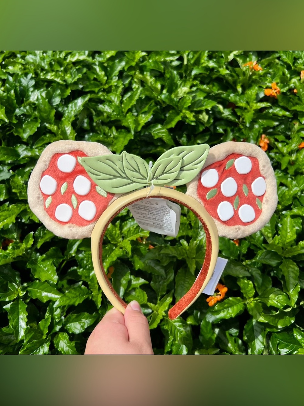 Disney Parks Epcot Italy Pavilion Pizza Minnie Mickey Mouse Ear Headband NEW